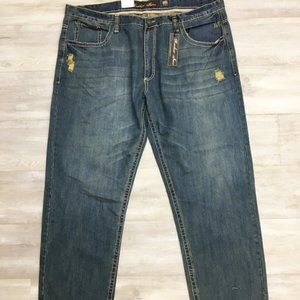 Knockout Jeans Men's NWT 1717 VINTAGE Distressed 46 48 X 34